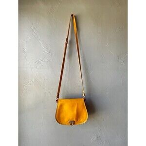 Yellow Leather Purse ~ Handmade in Italy